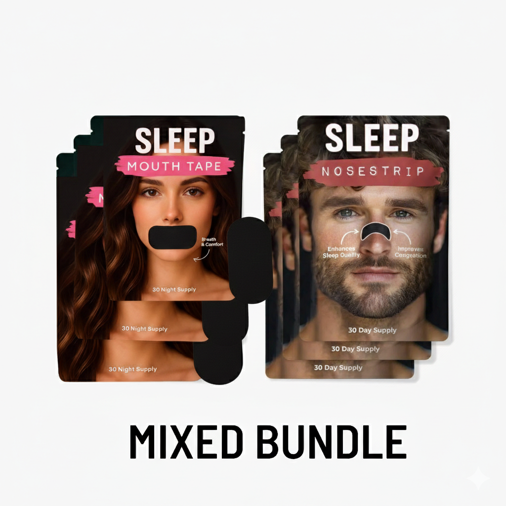 Mouth Tape  +  Nose Strip Bundle